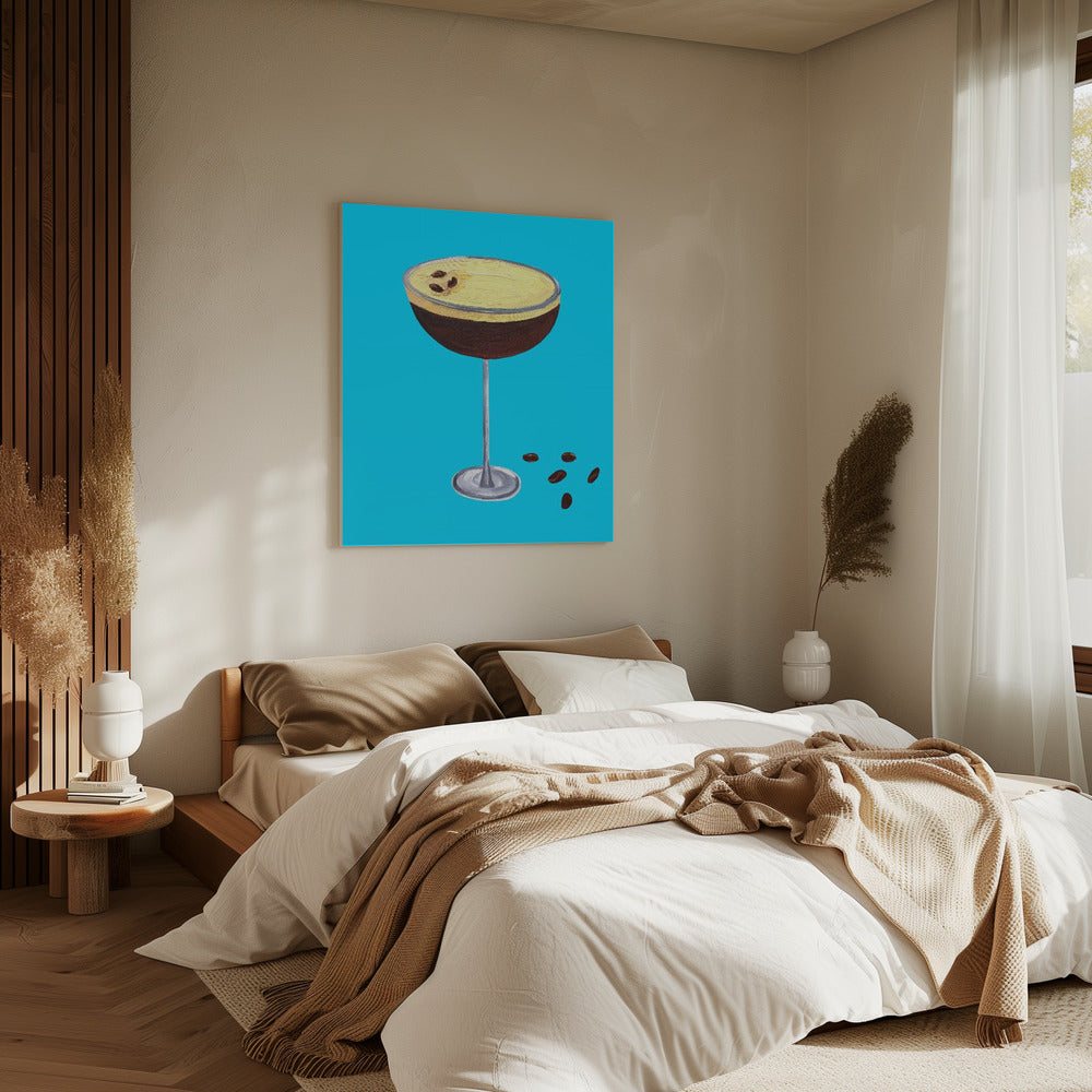 Espresso Martini Himmelblau | Leinwand