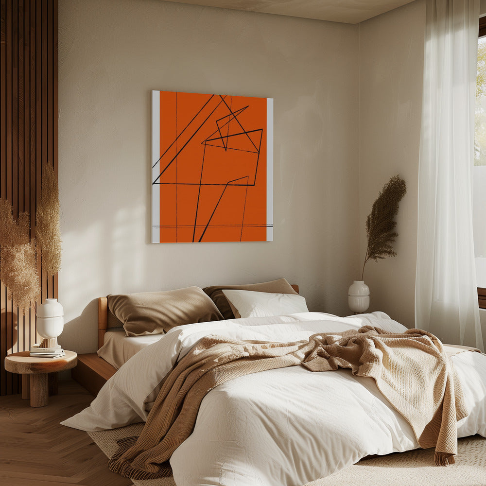 Geometrisches Gewirr | Leinwand