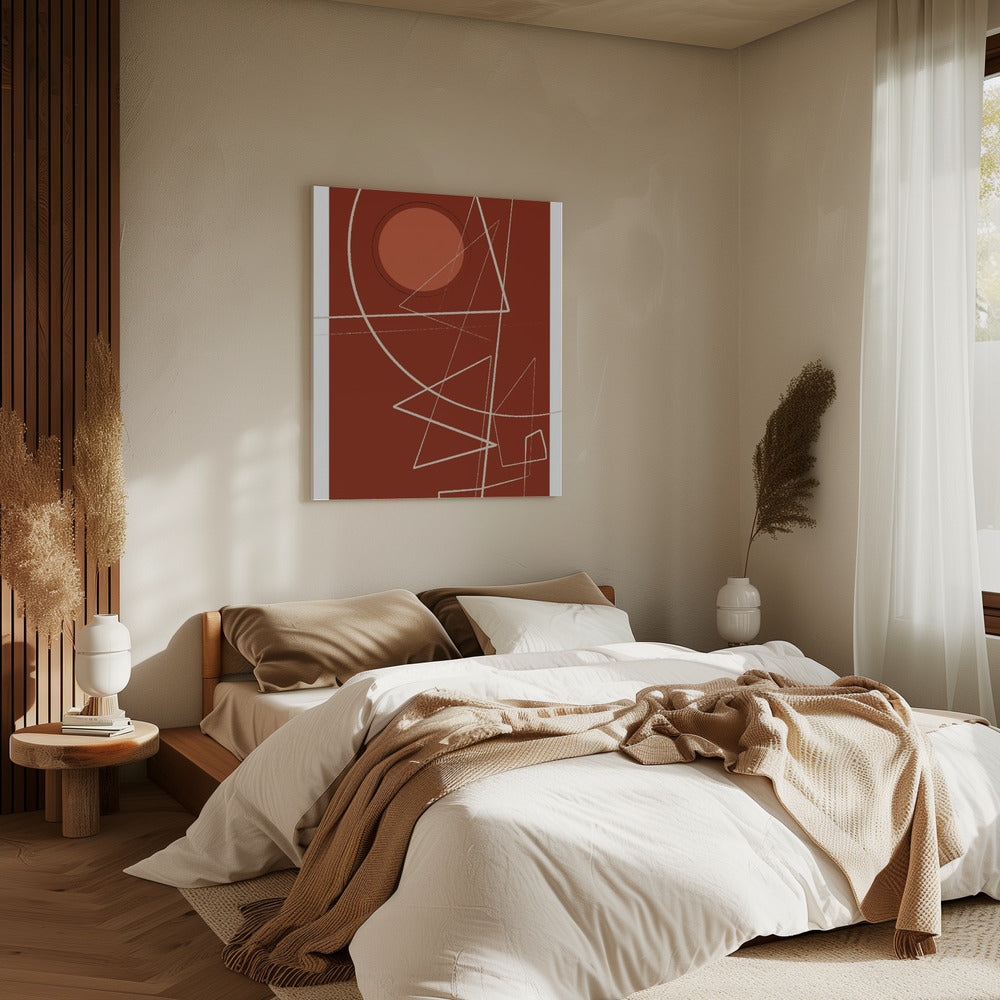 Geometrische Finsternis | Leinwand