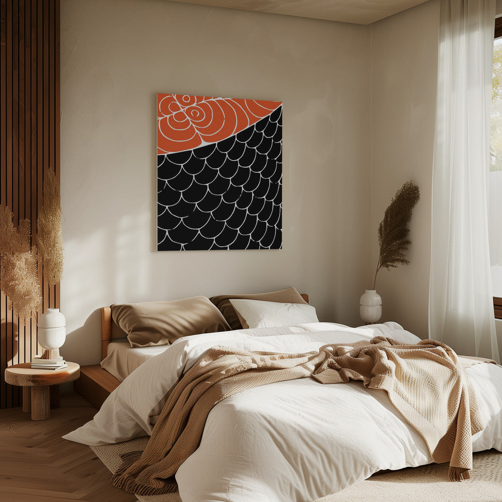Sashimi Rot und Schwarz | Leinwand
