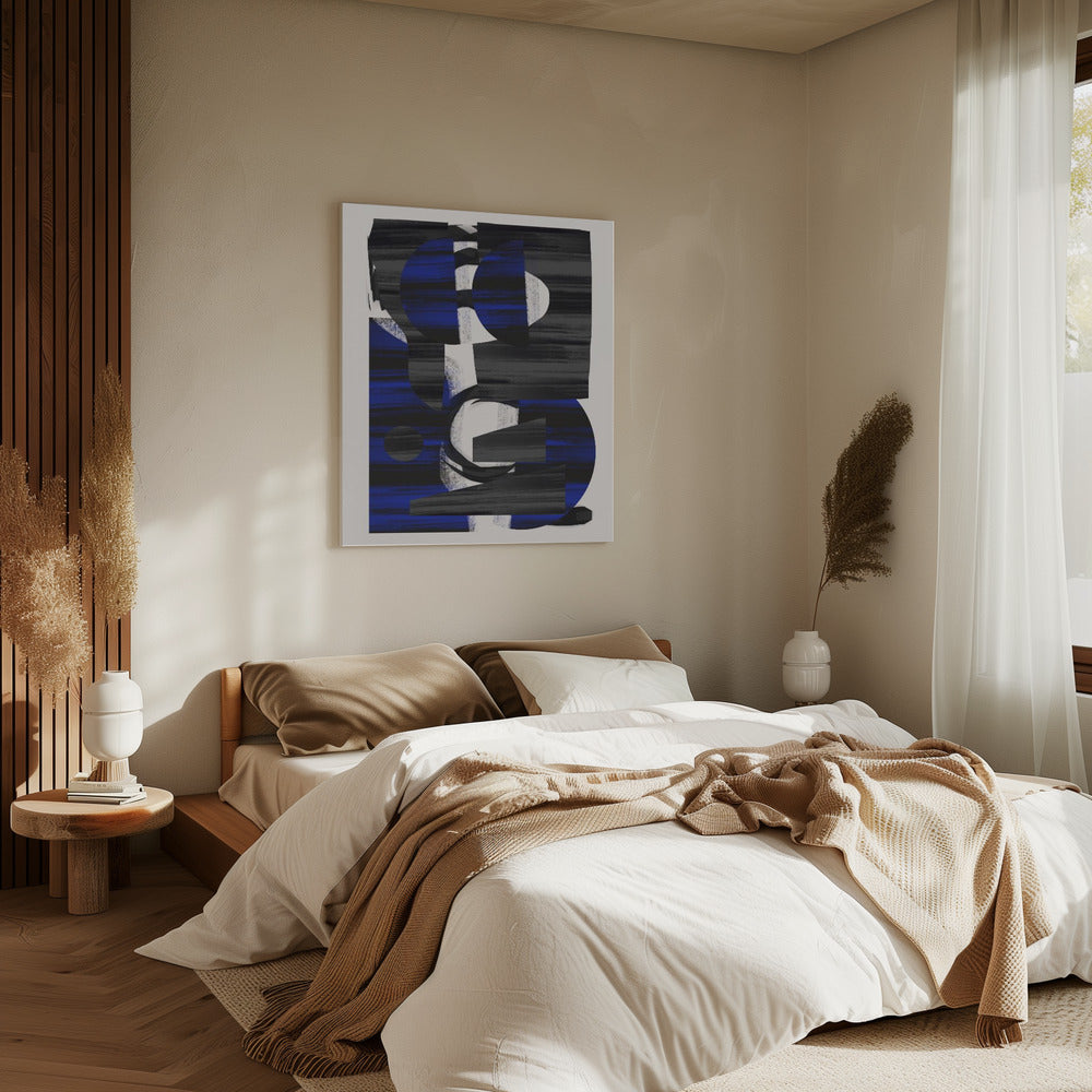 Abstrakte Streifen Minimal Collage 28 | Leinwand