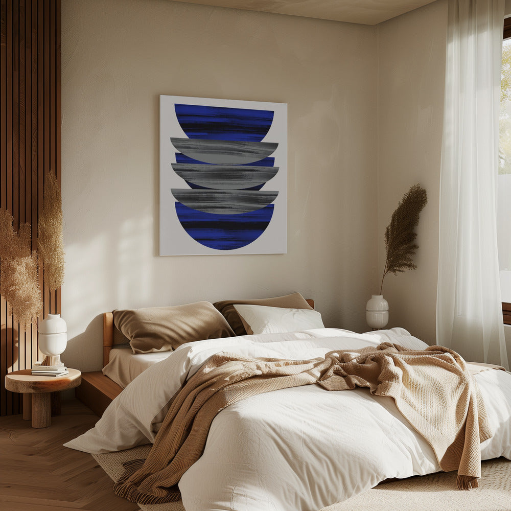 Scandinavian In Blue and Black | Canvas