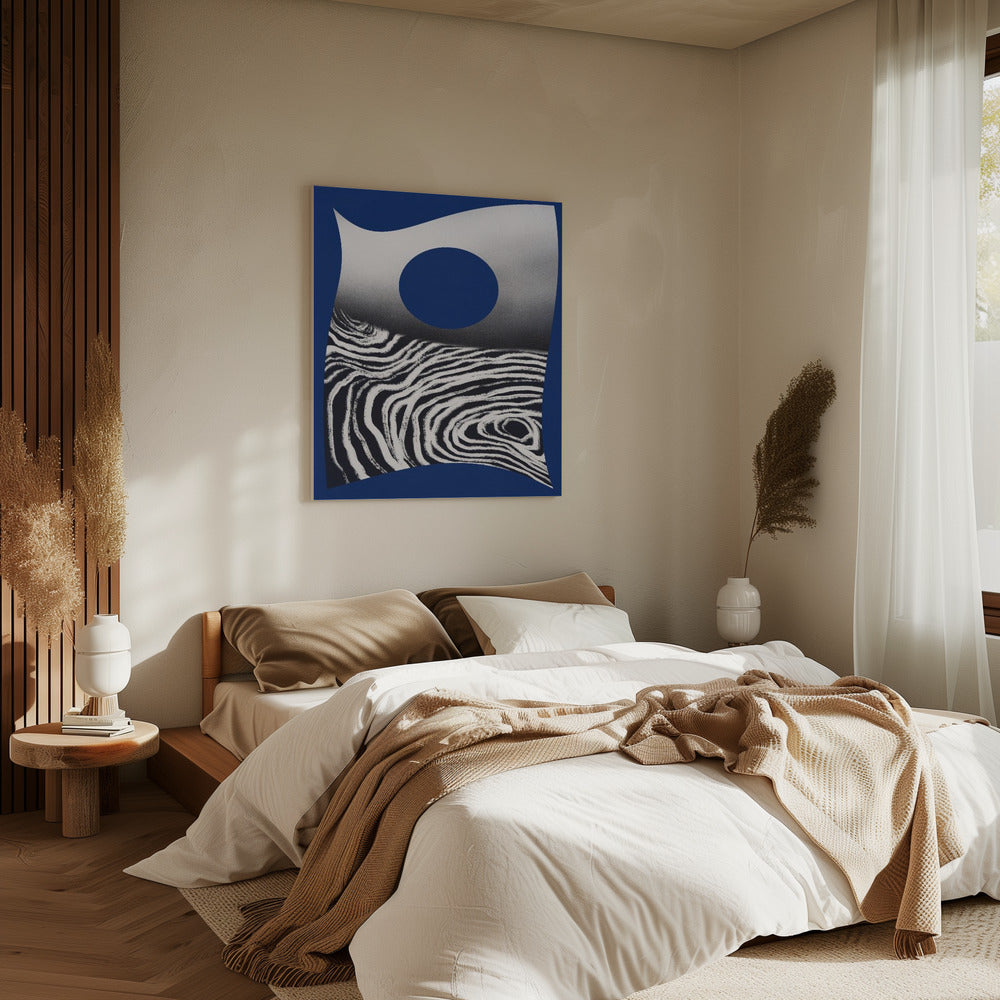 Zebra Mondwelle | Leinwand