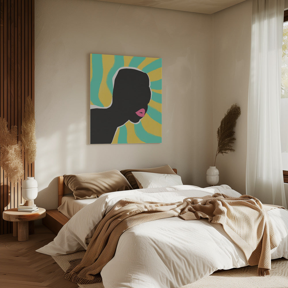 Anonymes Portrait im Sommer | Leinwand
