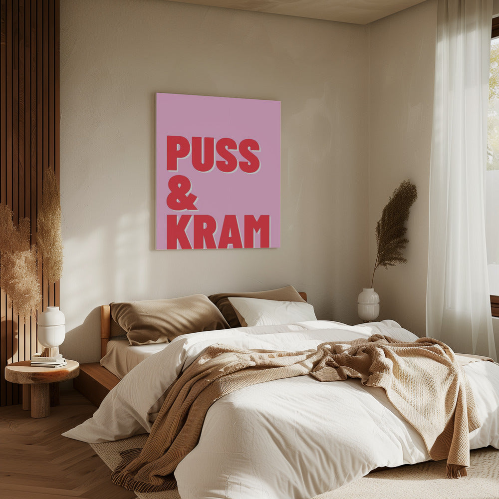 Umarmungen und Küsse | Leinwand