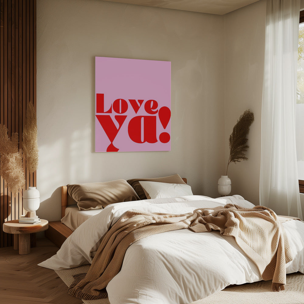 Ich liebe dich mutig | Leinwand