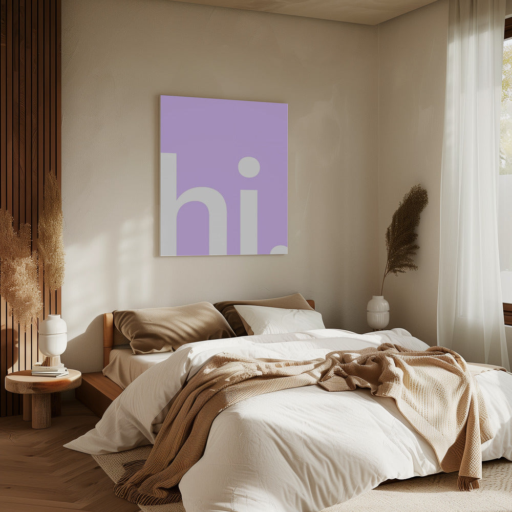 Hallo in Lavendel | Leinwand