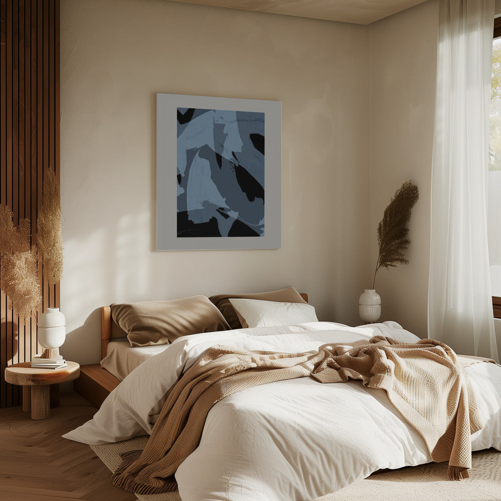 Abstrakte Pinselstriche 60Y | Leinwand