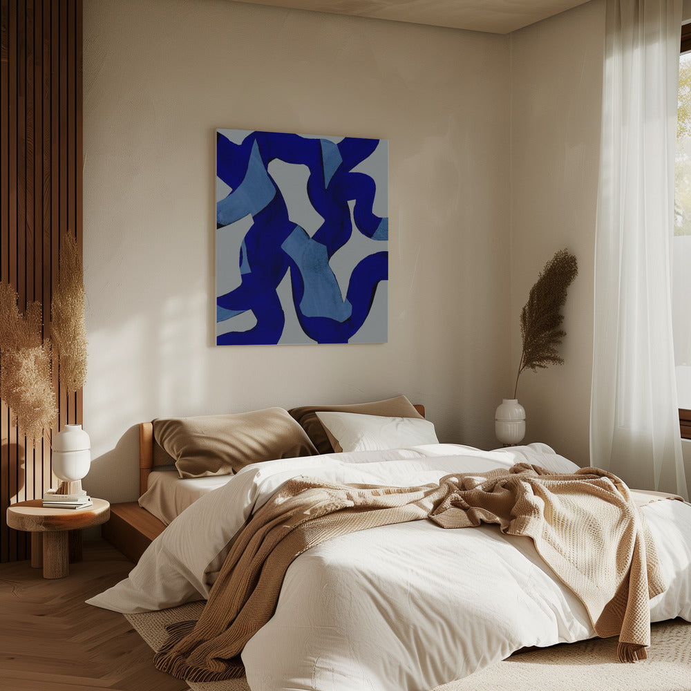 Abstrakte Pinselstriche 65X | Leinwand