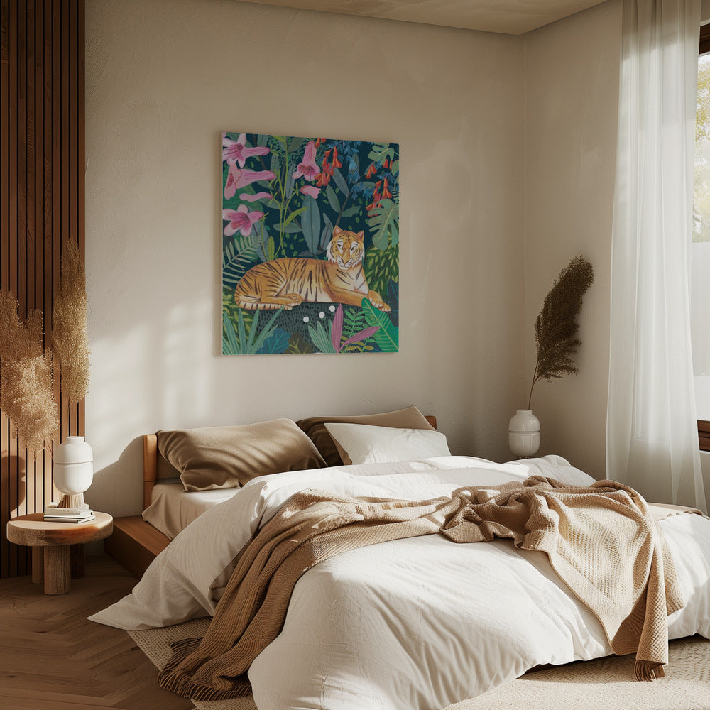 Tiger im Dschungel | Leinwand