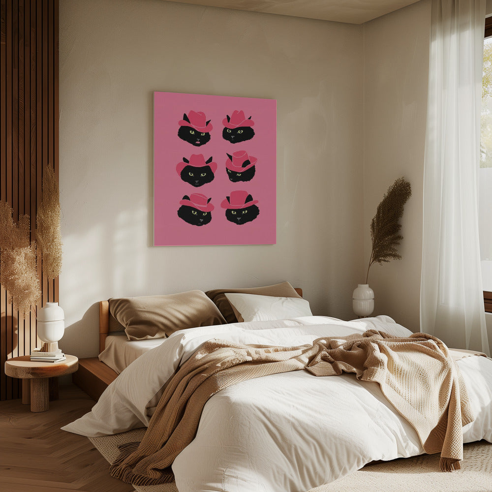 Marcy the Cowgirl Cat | Canvas