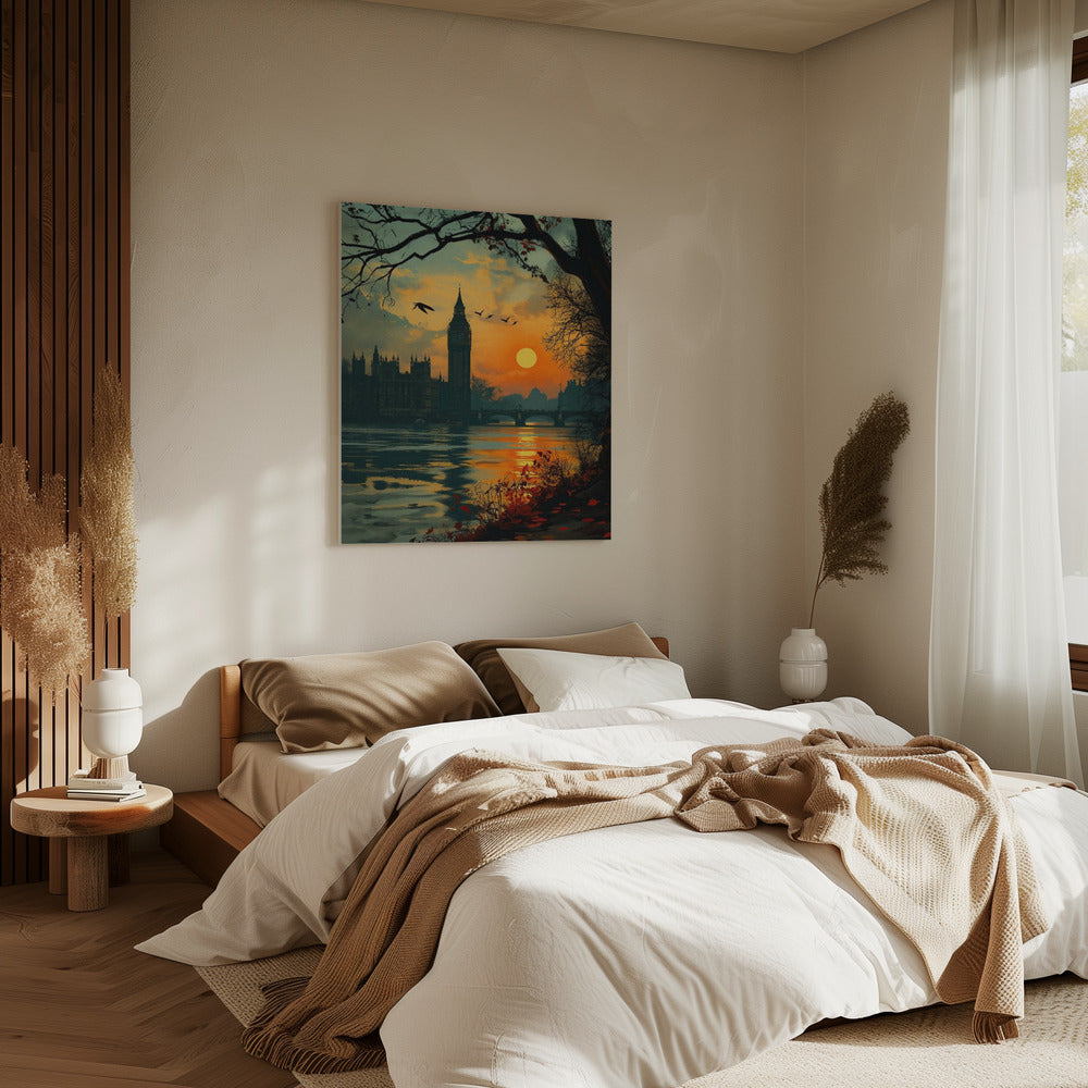 Blick von der Themse | Leinwand
