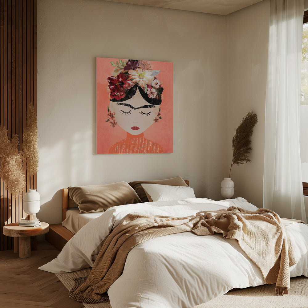 Frida (Pfirsich) | Leinwand