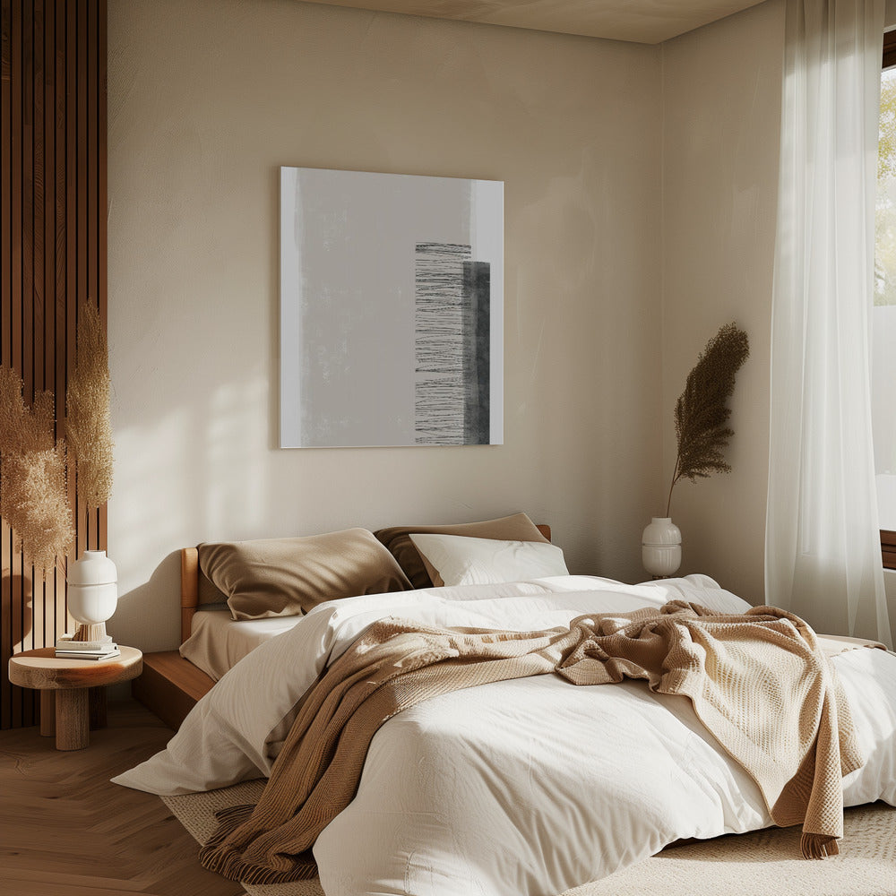 Monochromatic Palette With Vertical Lines | Canvas