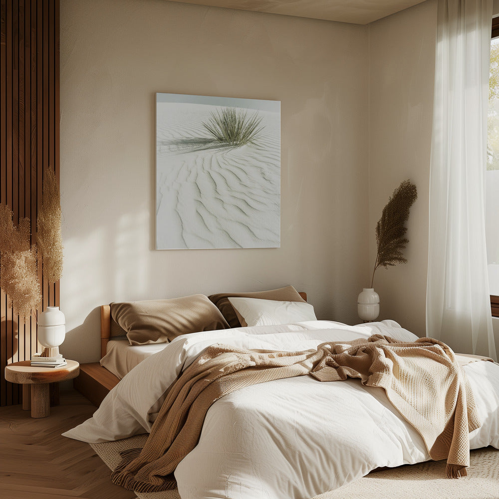 WHITE SANDS Idyllische Vintage-Landschaft | Leinwand