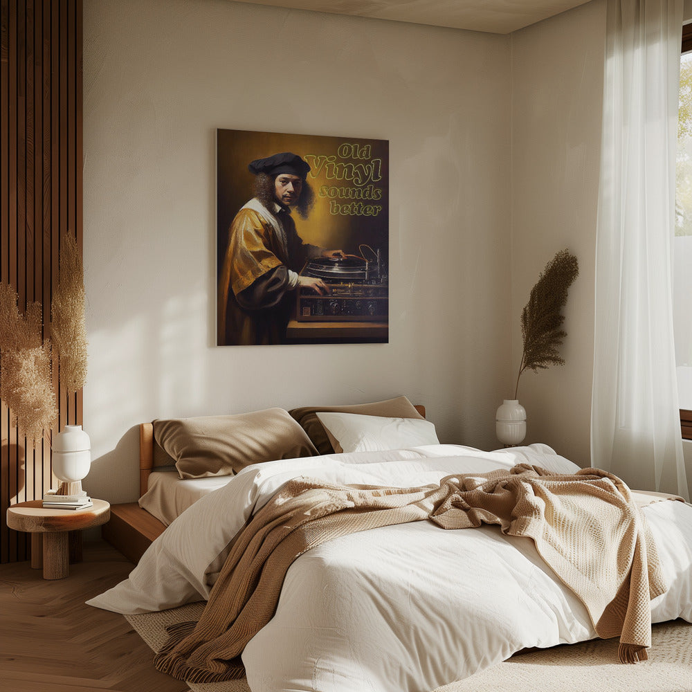 Altes Vinyl klingt besser | Leinwand