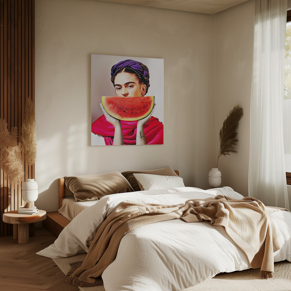 Wassermelonen-Frida | Leinwand