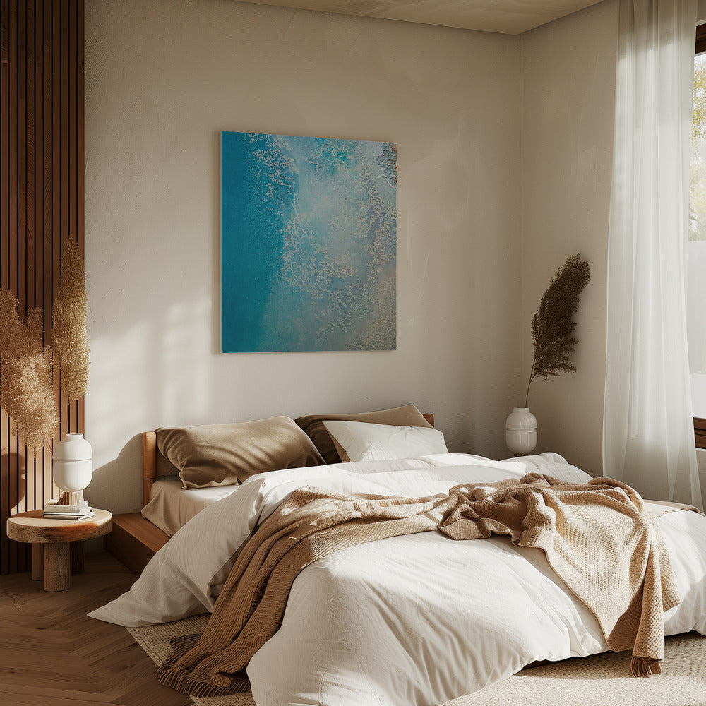 Sanftes Blau – Flache Gewässer | Leinwand