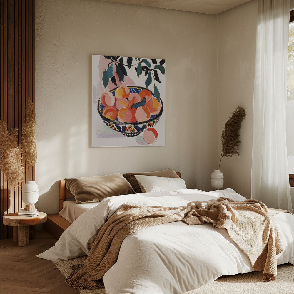 Bunte Obstschale | Leinwand