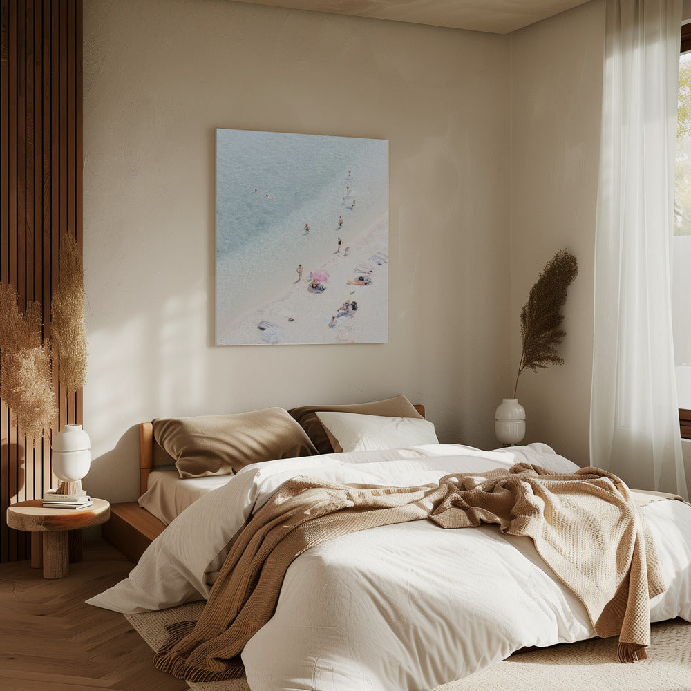 Luftaufnahme des Strandes 2 | Leinwand