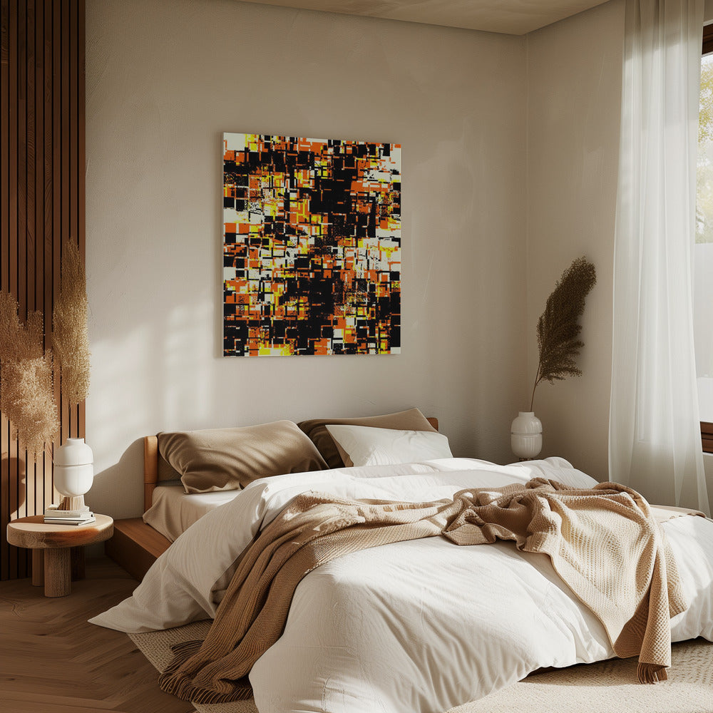 Bunte geometrische Blöcke | Leinwand
