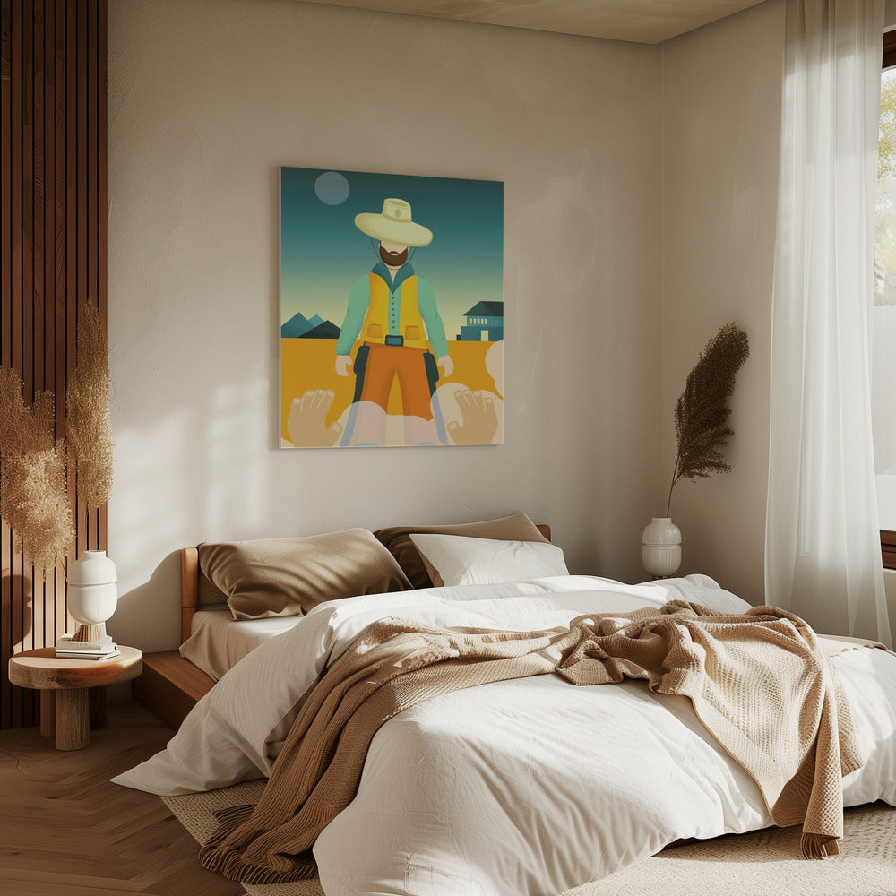 Der Cowboy | Leinwand