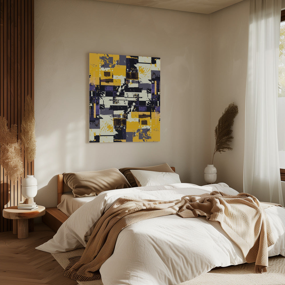 Geometrische Formen und kräftige Farben | Leinwand