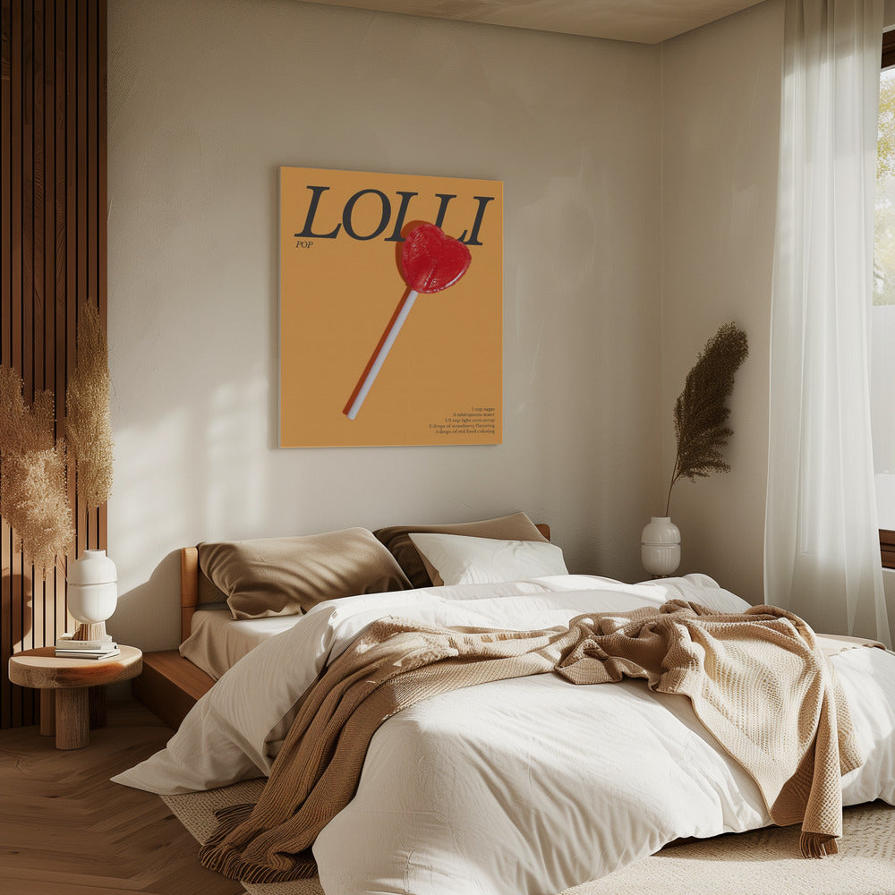 Herz-Lolli | Leinwand