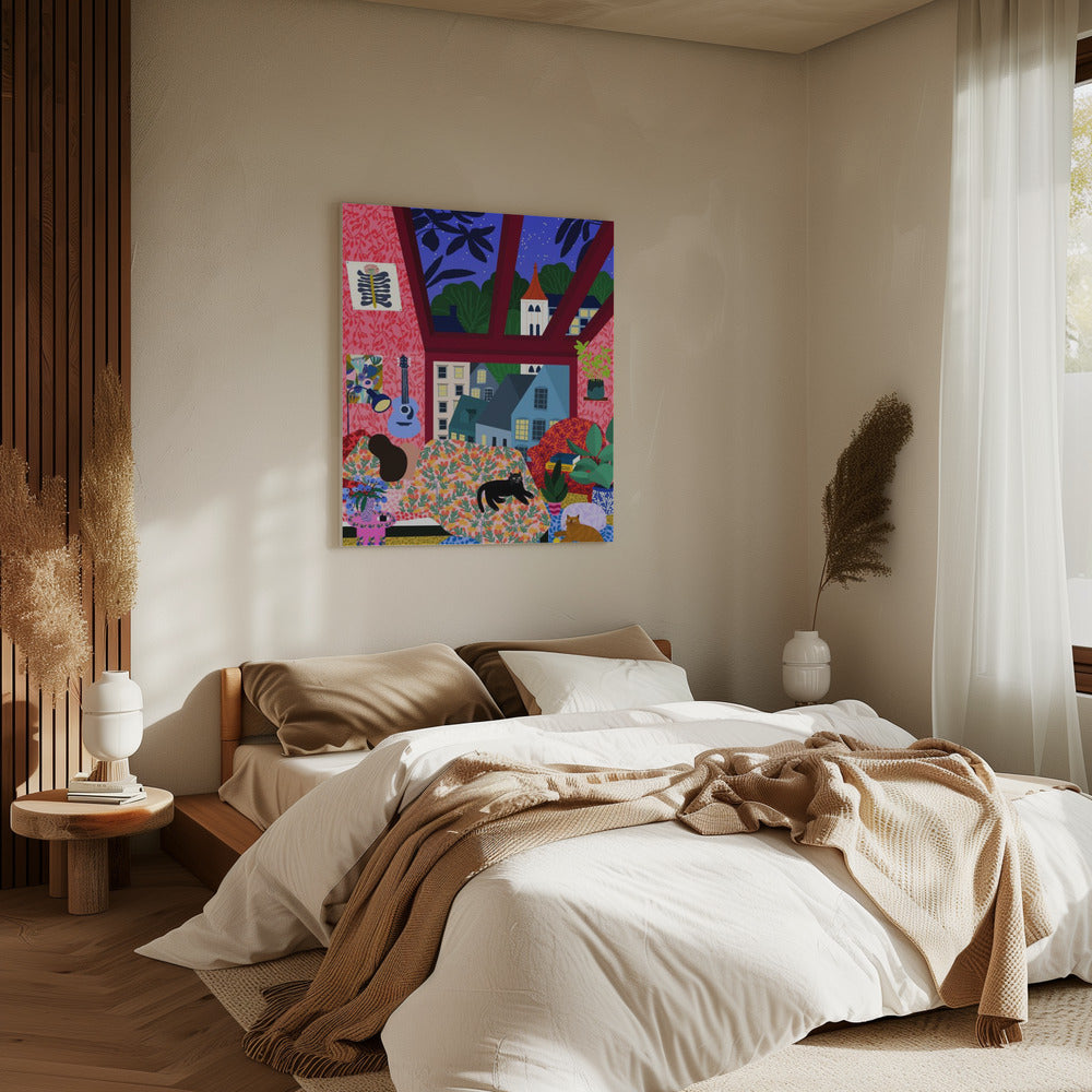 9933x14043 Din Sleeping 142 With a View.png | Leinwand