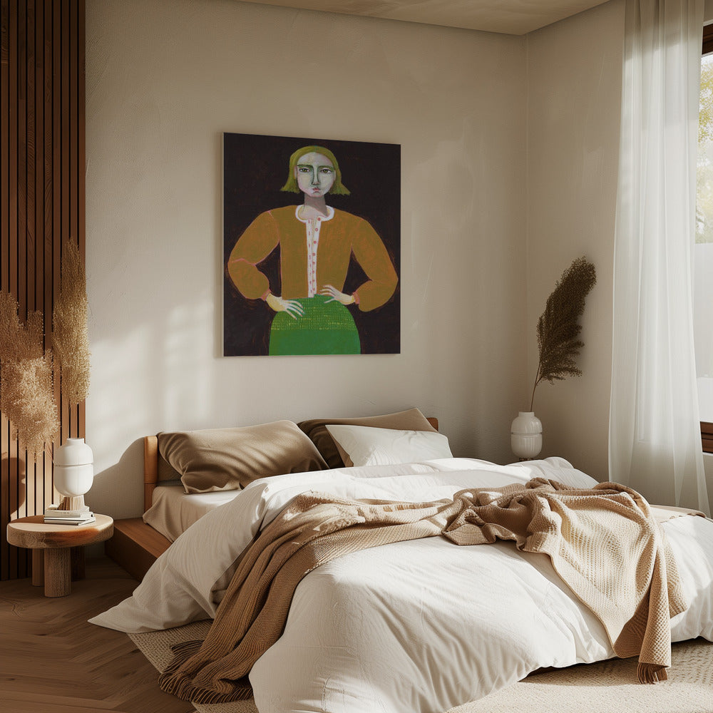 Entschlossene Frau | Leinwand