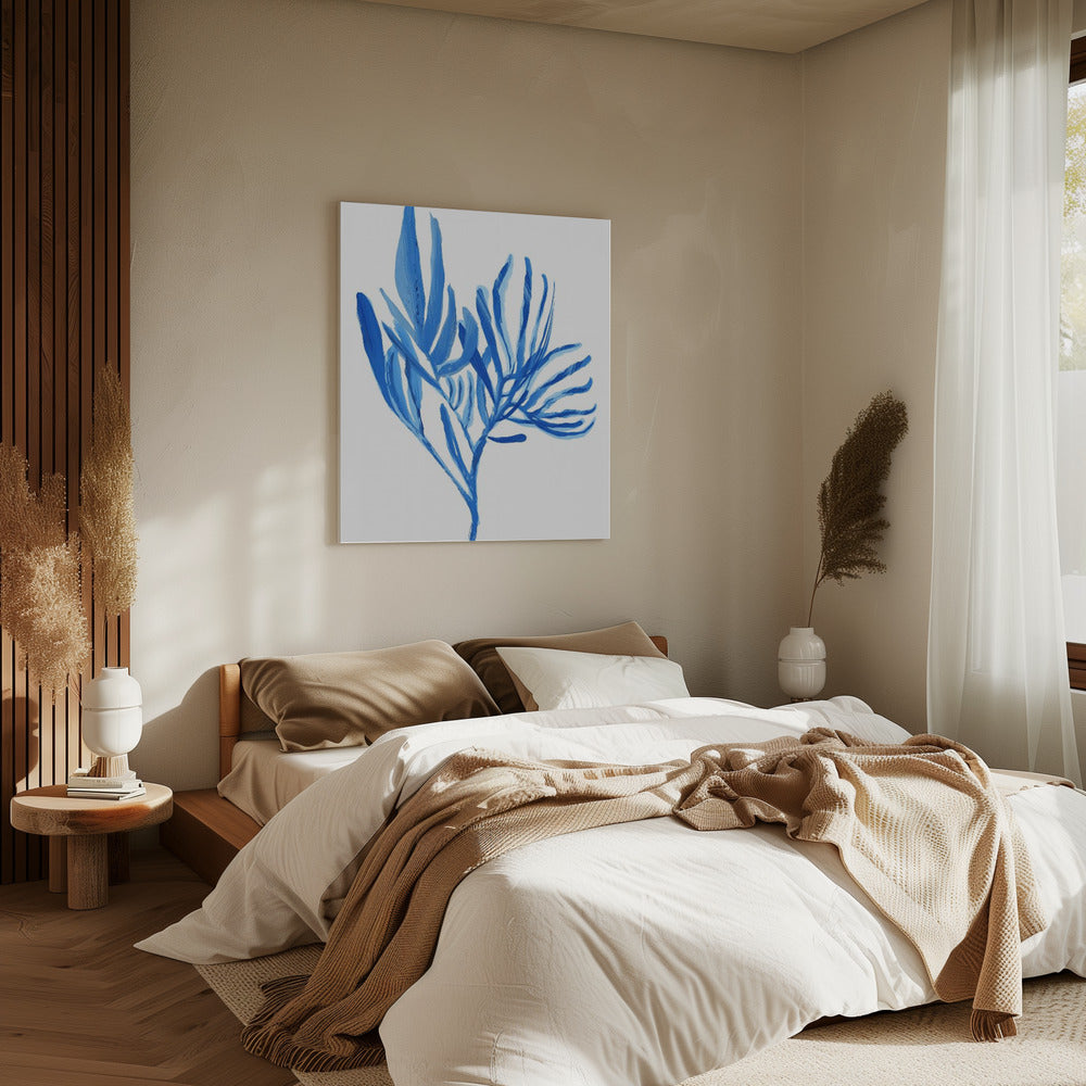 Blue Aquatice Plant Poster 5 | Canvas