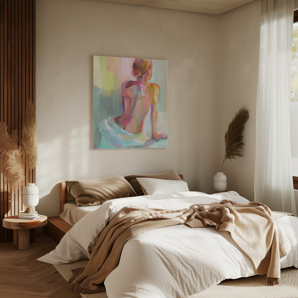 Frau posiert | Leinwand
