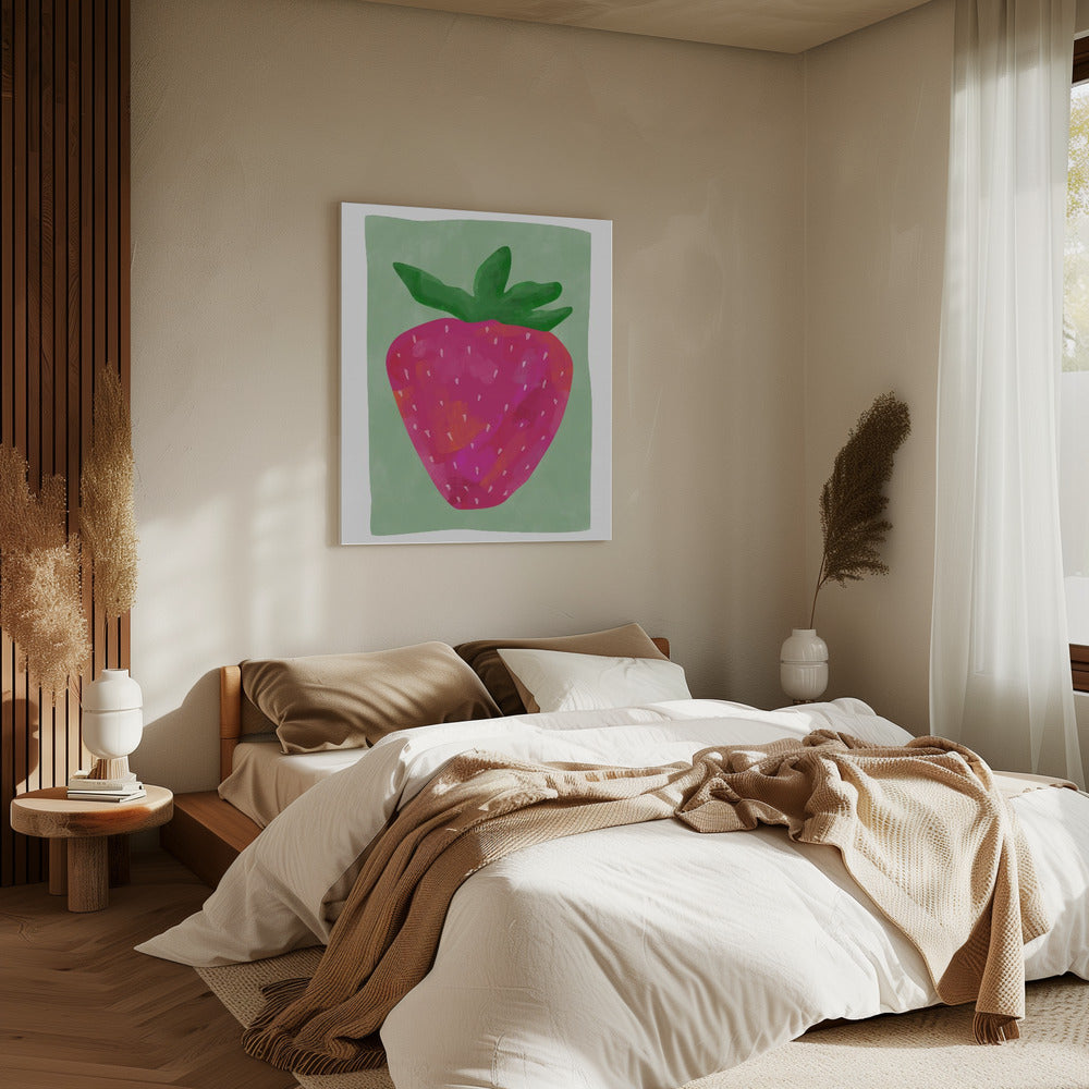 Vibrant strawberry | Canvas