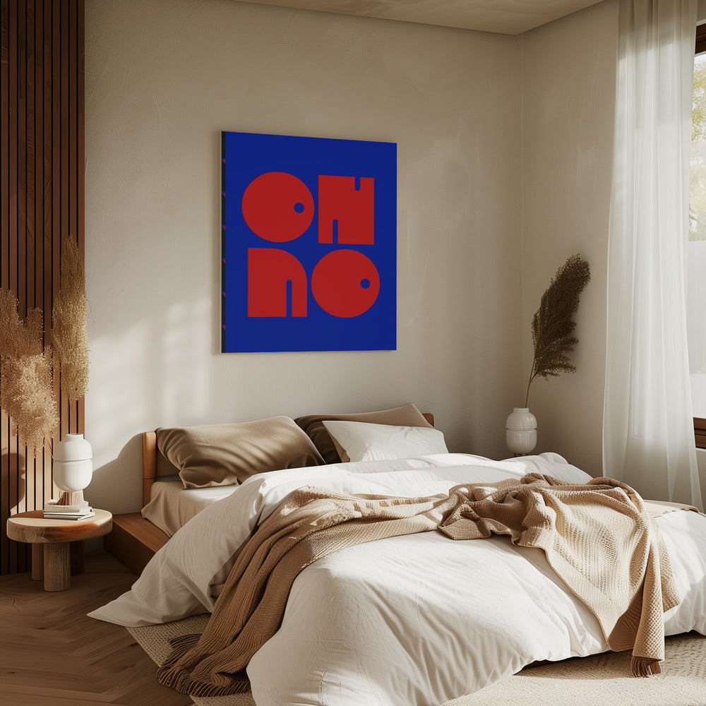 Bold Letters, Blue Background | Canvas