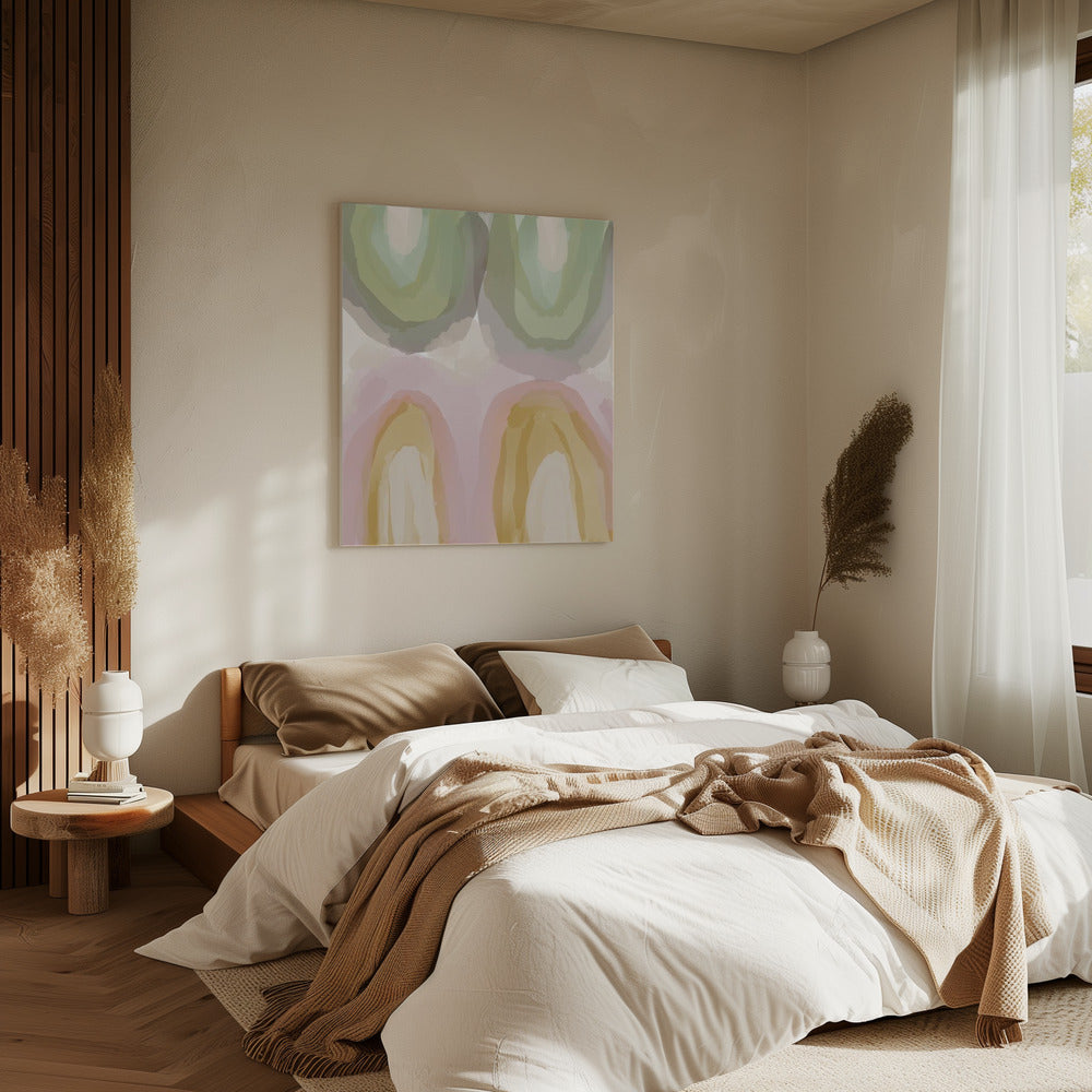 Aquarell Pastell Abstrakt | Leinwand