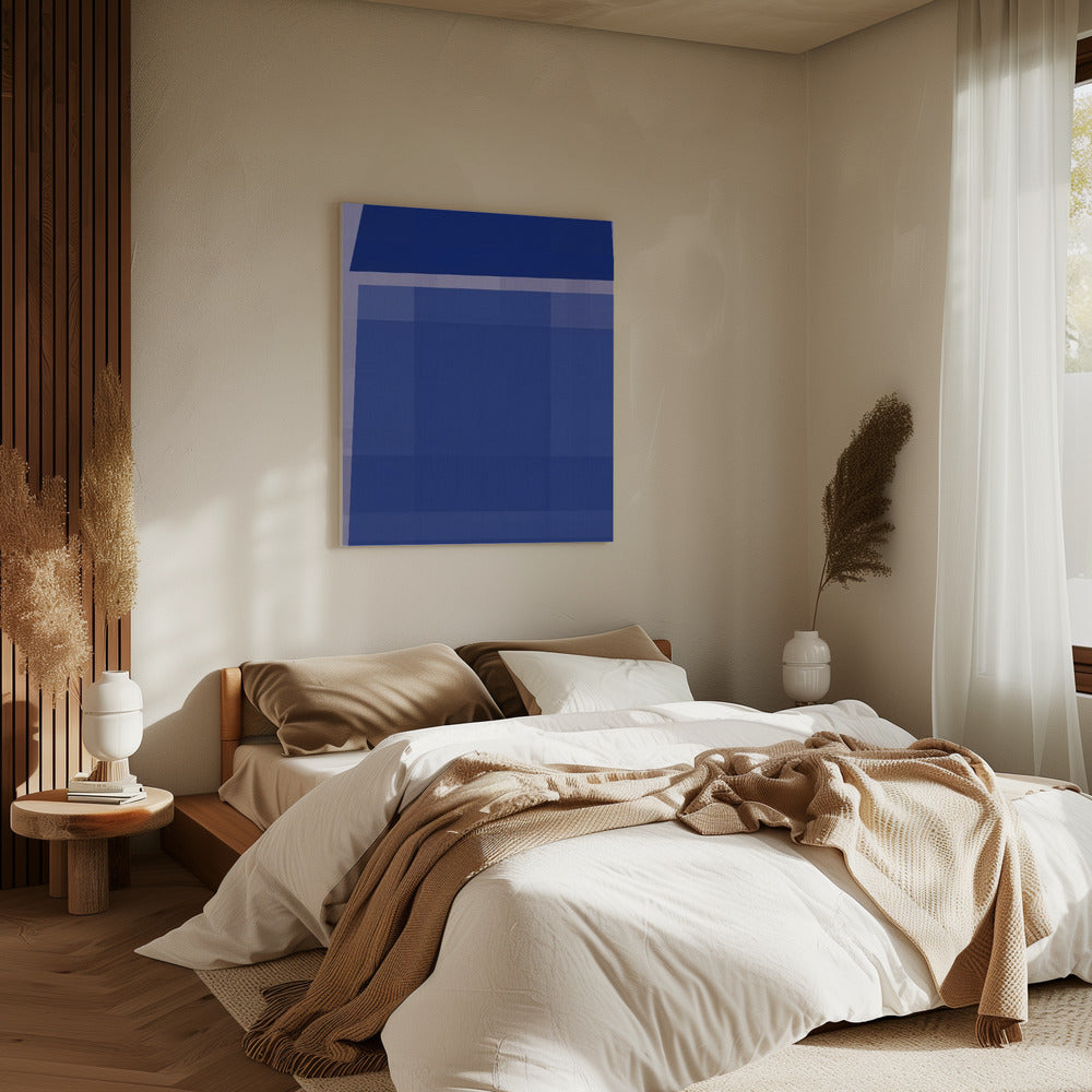 Gewebte blaue Marmelade 1 | Leinwand