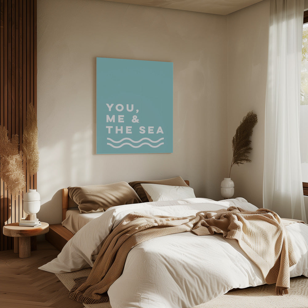 Du, ich und das Meer | Leinwand