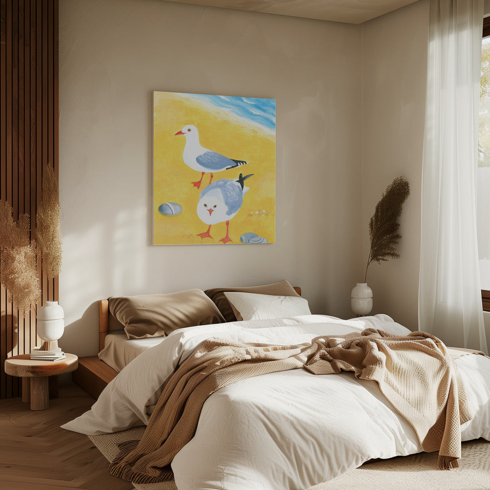 Seaside Seagulls | Canvas