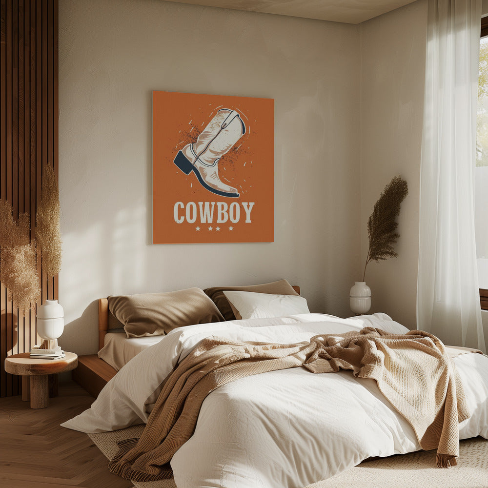 Cowboystiefel Vintage | Leinwand
