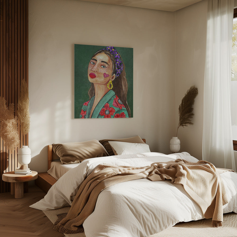 Mädchen mit Haarband | Leinwand