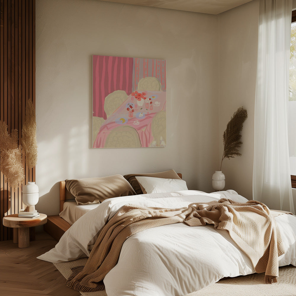 Rosé Tisch | Leinwand