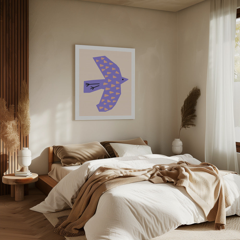 Vogel Flieder | Leinwand