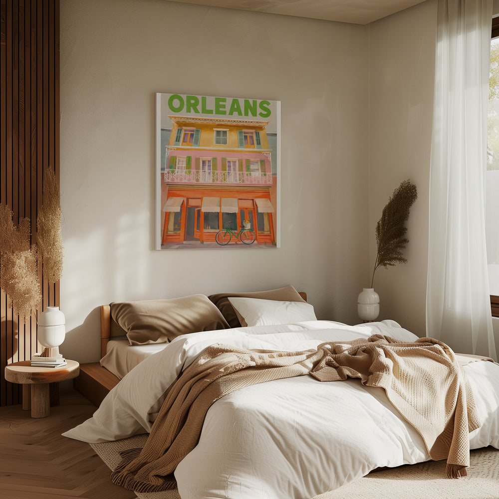 New Orleans, Louisiana Vintage Reiseposter | Leinwand