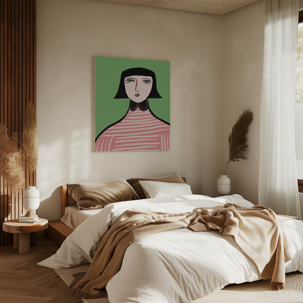 Nette Dame | Leinwand