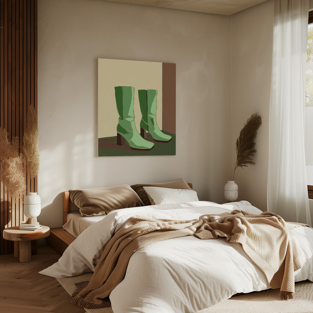 Grüne Stiefel | Canvas