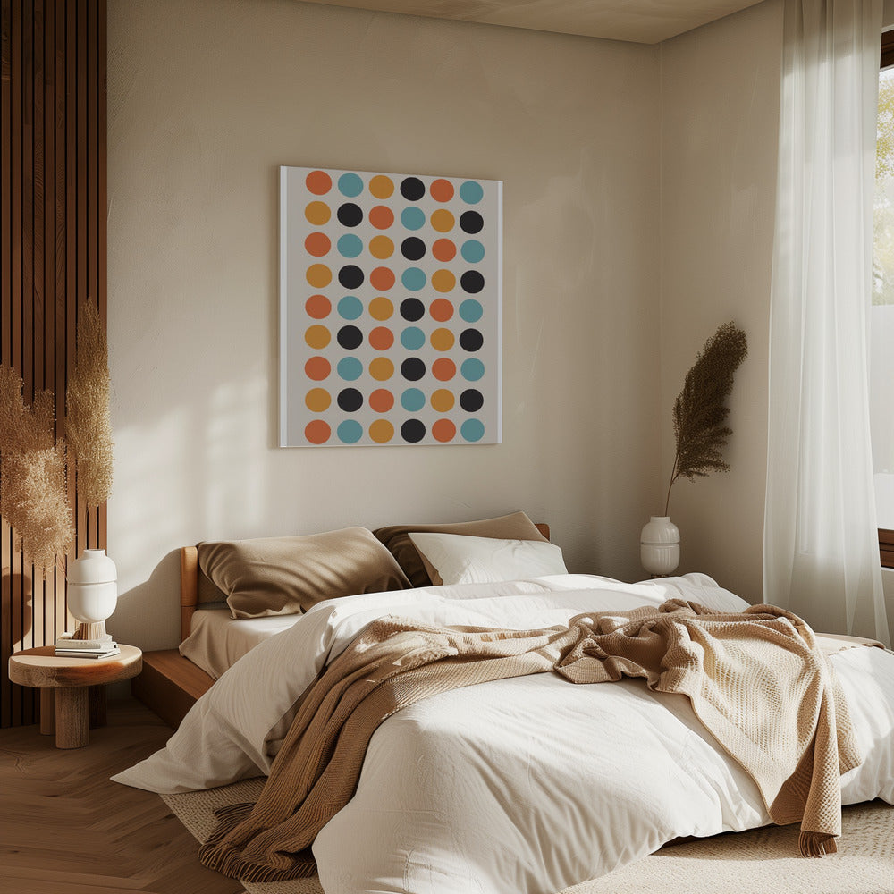 Retro Dot Delight | Canvas