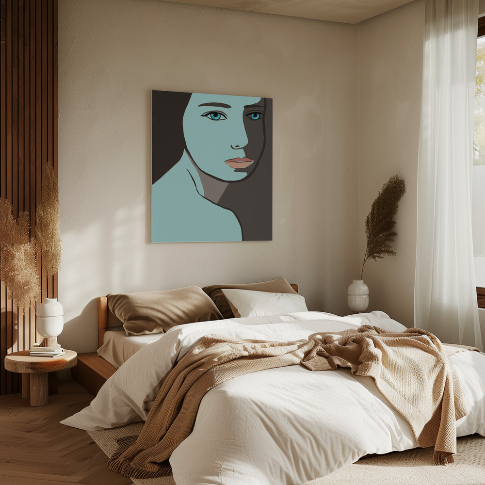 Blaue Frau | Leinwand
