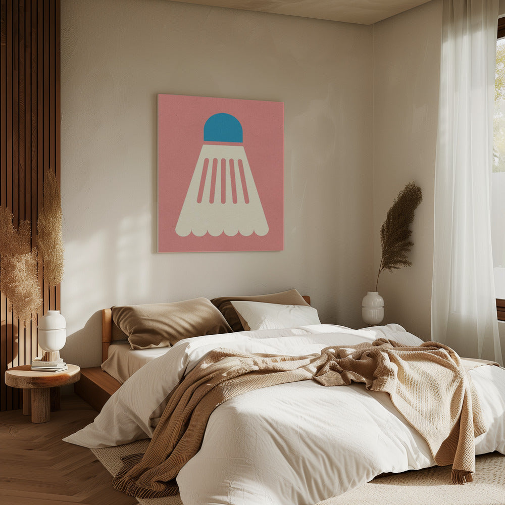 Badminton White Blue | Canvas