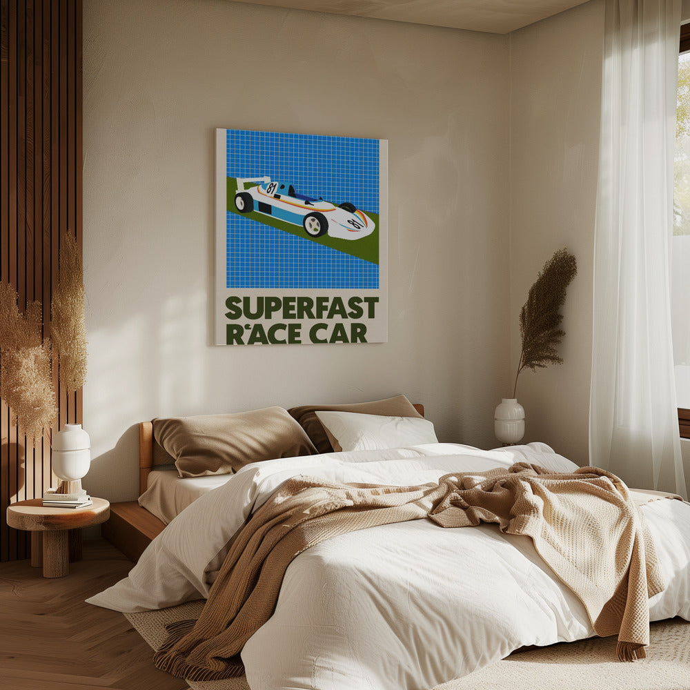 Superfast Race Car | Canvas