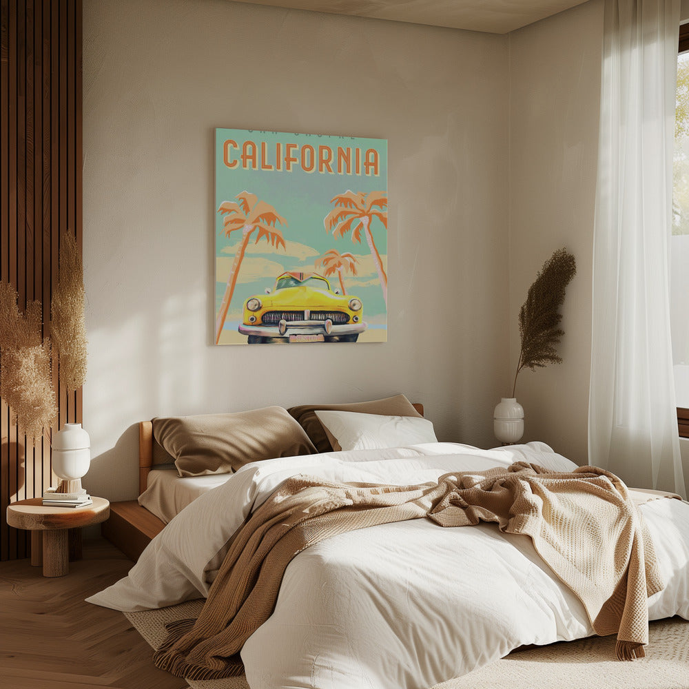 Kalifornien Surf Poster | Leinwand